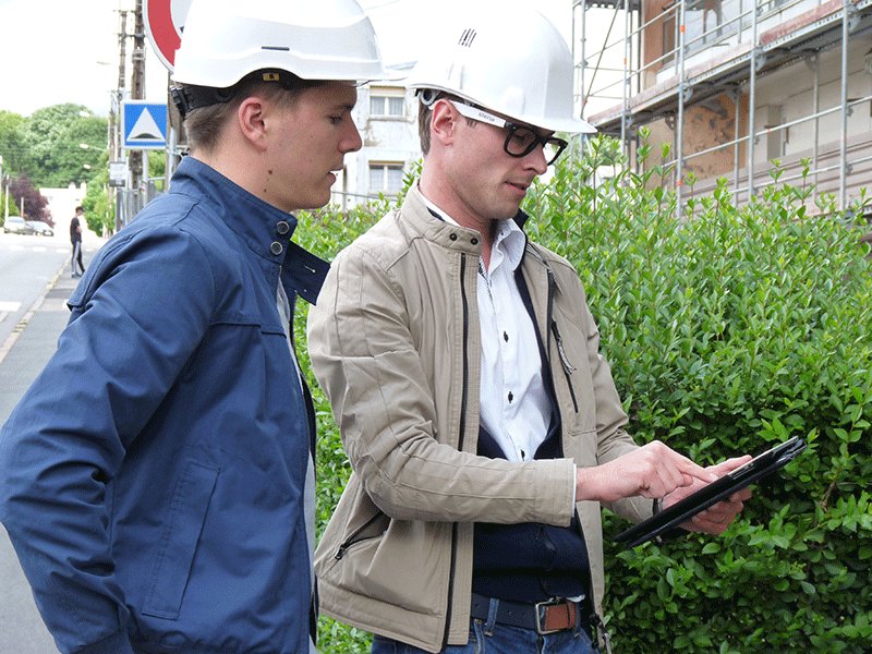 BluePad en las obras de Batigère